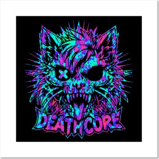 Deathcore Cat | Hardcore Cat | Skater Cat | Drippy Cat Posters and Art